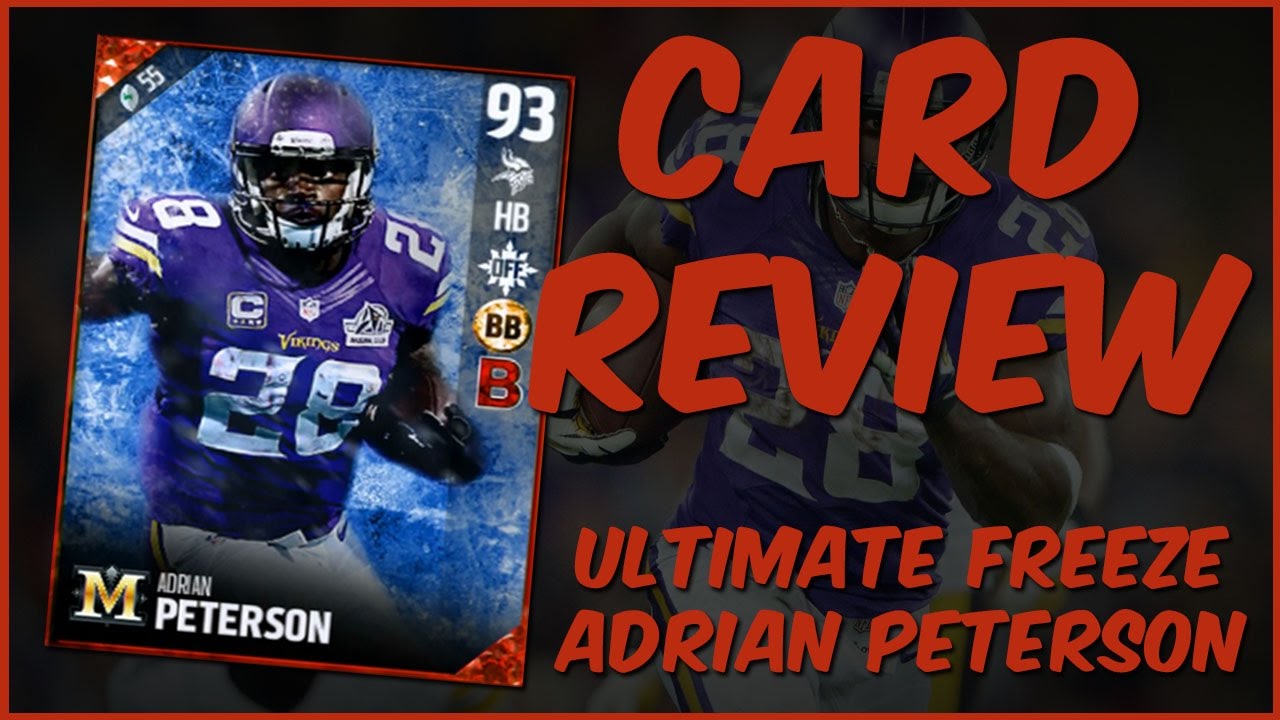 MUT 17 Card Review | Ultimate Freeze Adrian Peterson Gameplay + Card Review