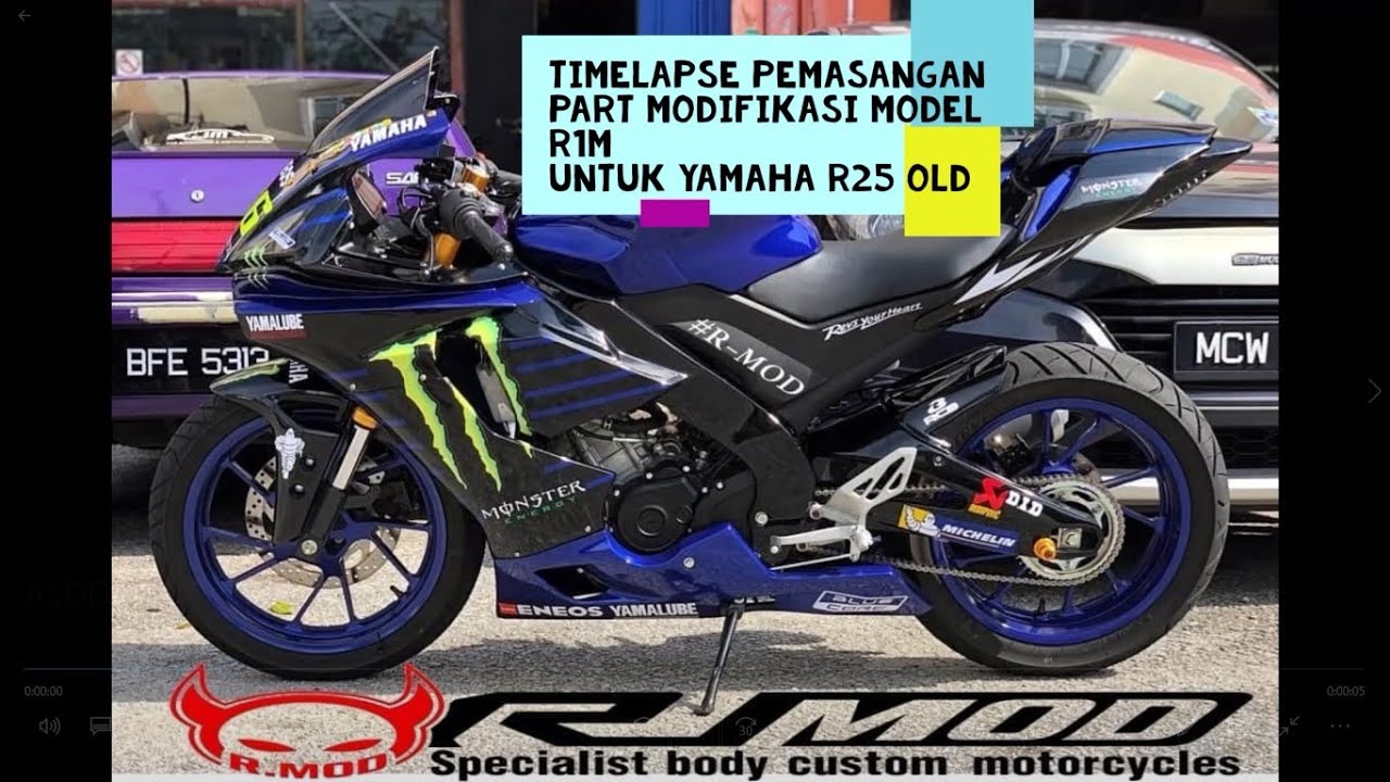 Rebuild the old R25 / R3 into the Yamaha R1M replica model