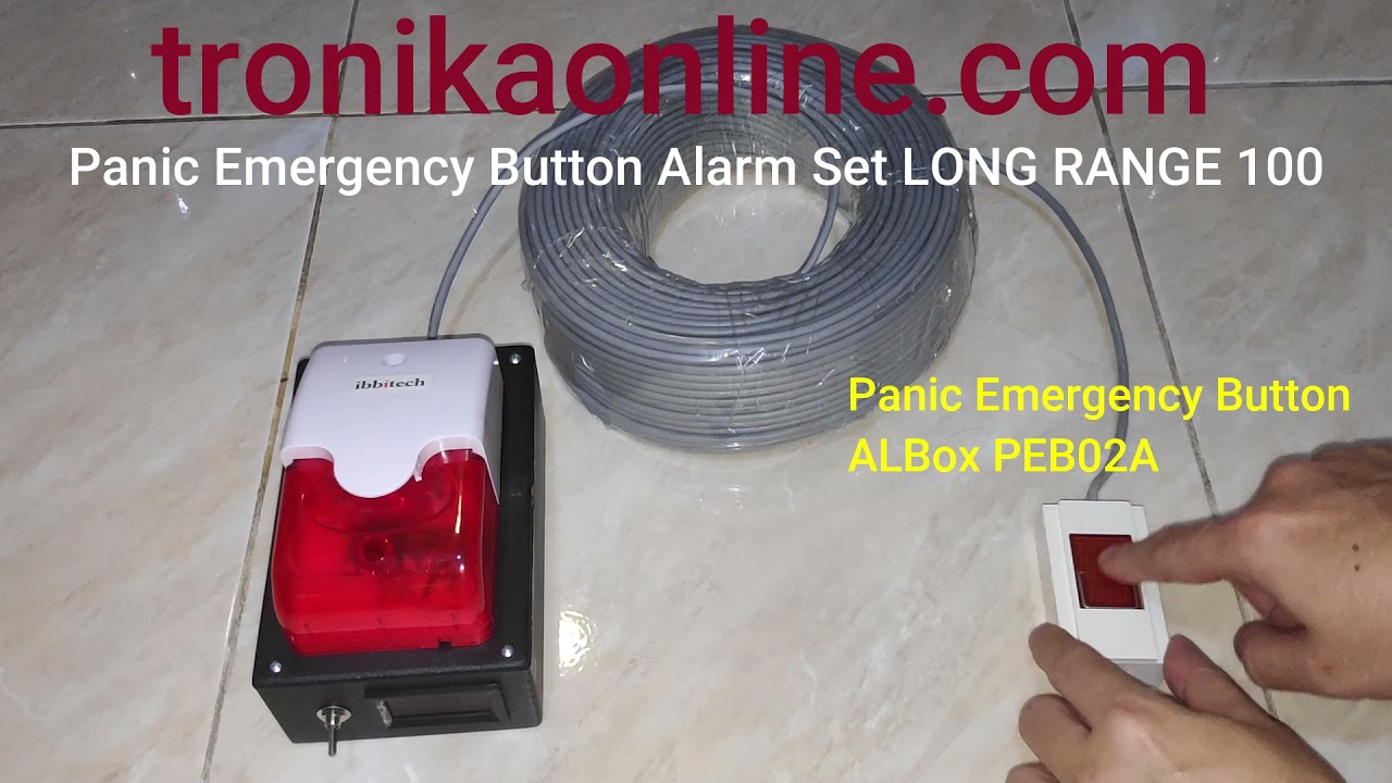 Panic Button Emergency/Key Alarm Set tombol panik button LONG RANGE 100
