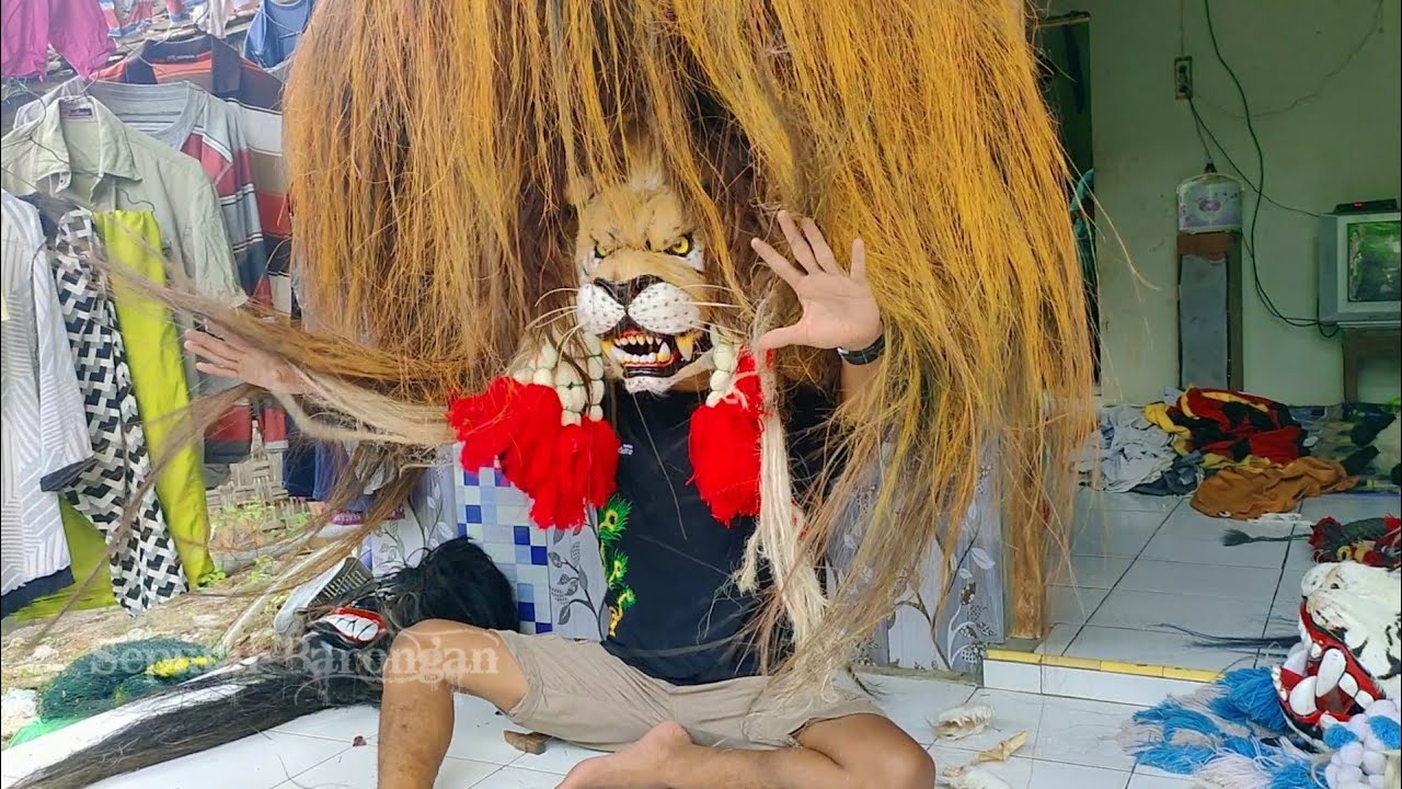 Service Barongan!! Vlog Seputar Barongan Masang Karet Pada Kepala Barongan - Seputar Barongan