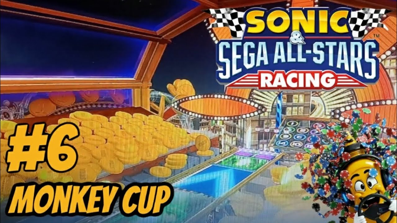 Sonic and Sega All-Stars Racing™ Playthrough Part 6 (Monkey Cup Gameplay)