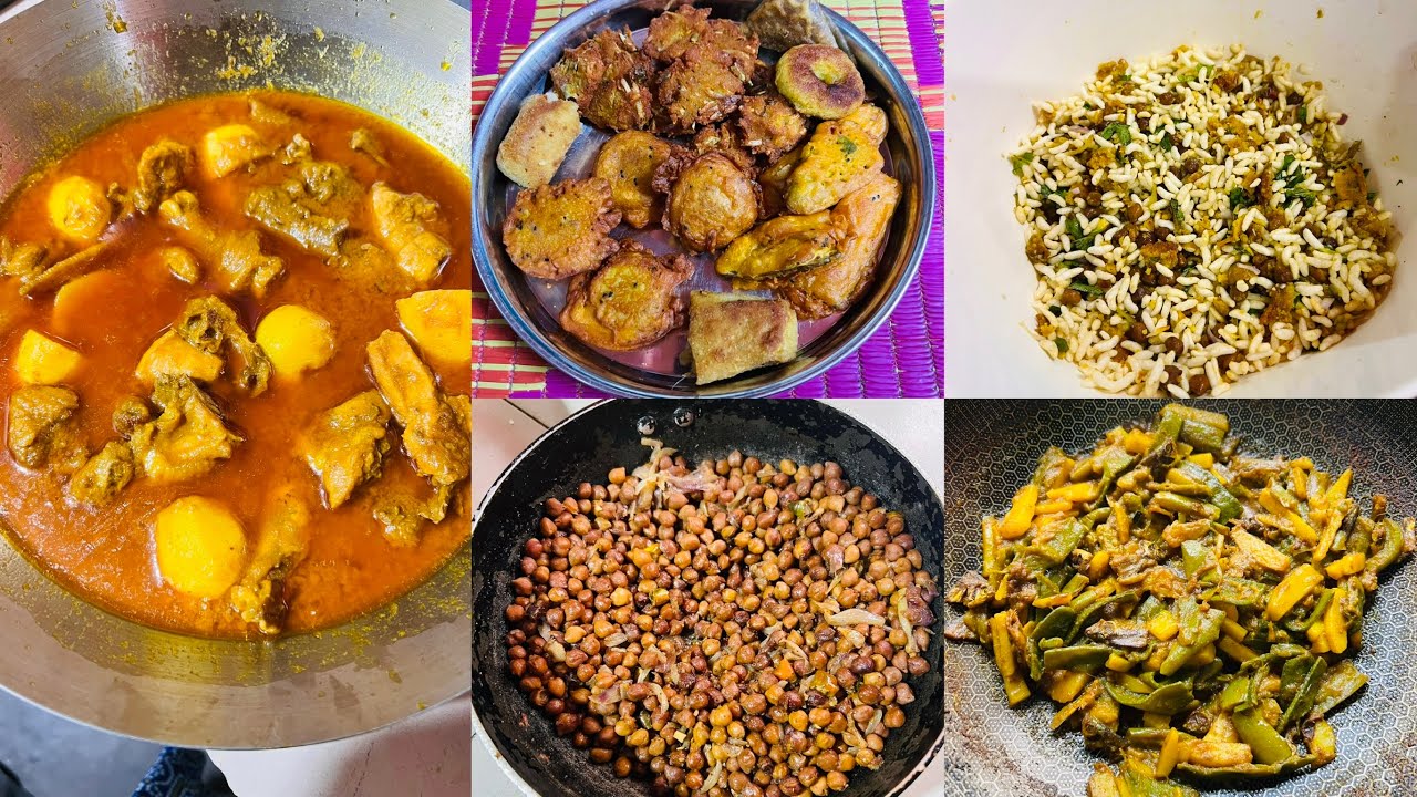 আলহামদুলিল্লাহ রমজান – দিন ৭ 🌙 | ইফতারি ও রাতের খাবার | মুরগির মাংস ভুনা ও শুটকির পাতরি ।