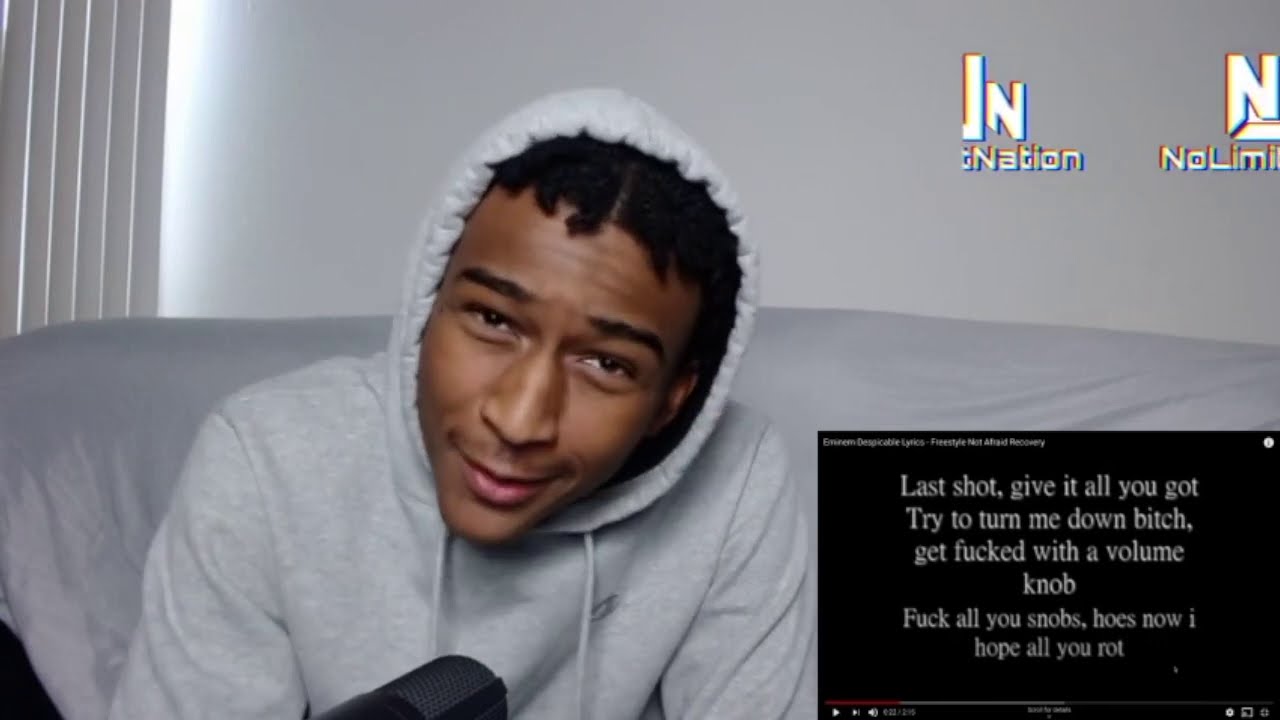 Eminem Despicable Lyrics - Freestyle(Reaction)!!!
