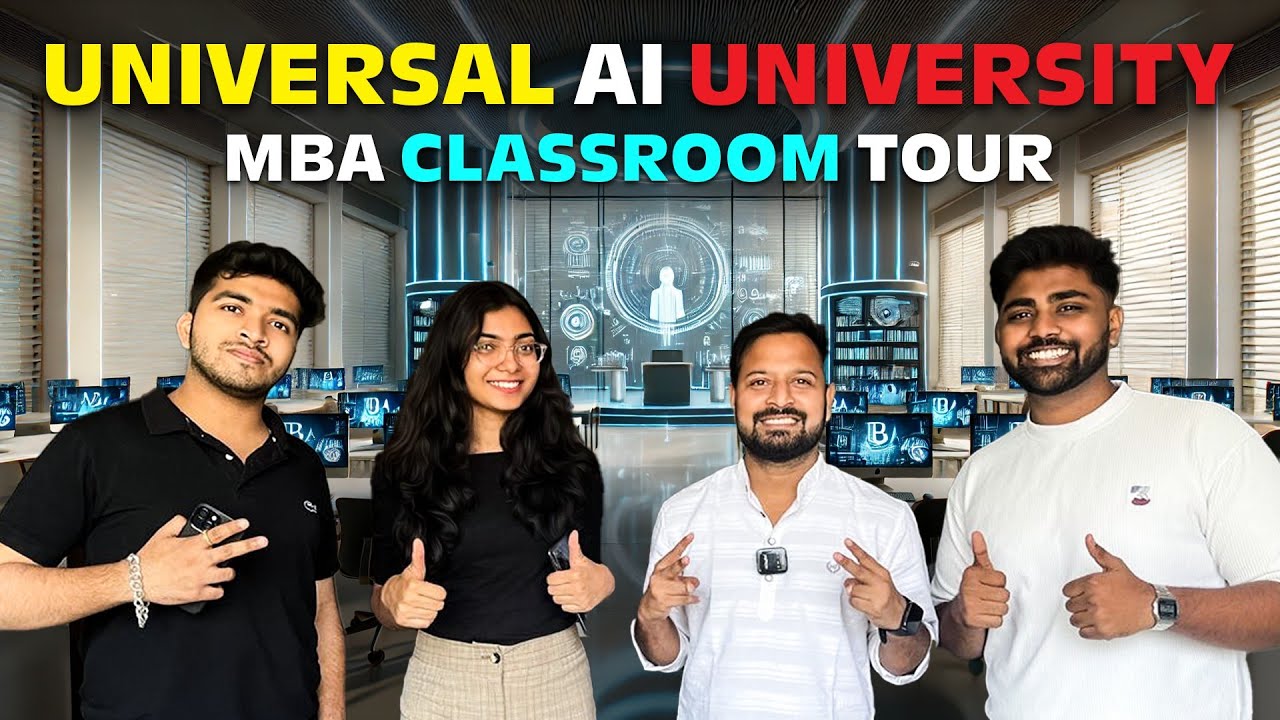 A Visit To PGDM Classroom UBS Mumbai 🤯 |Universal AI University MBA Classroom Tour🔥
