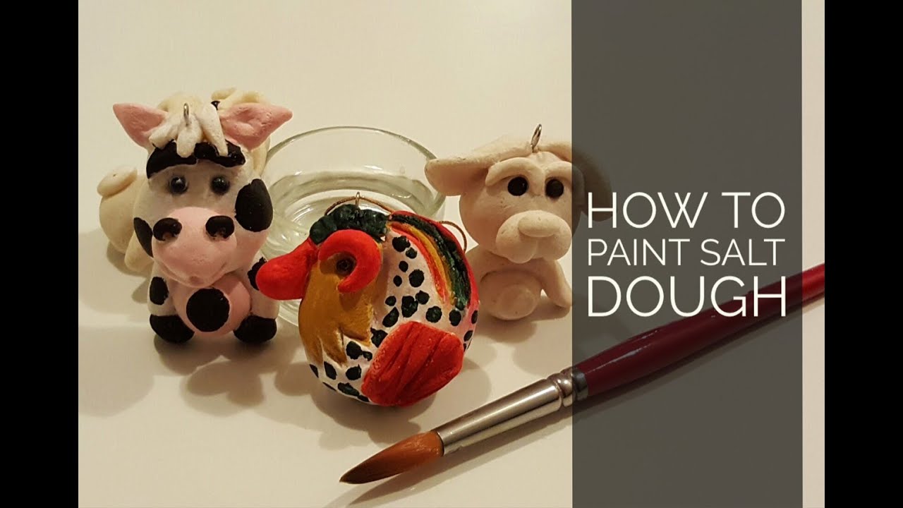 How to paint salt dough