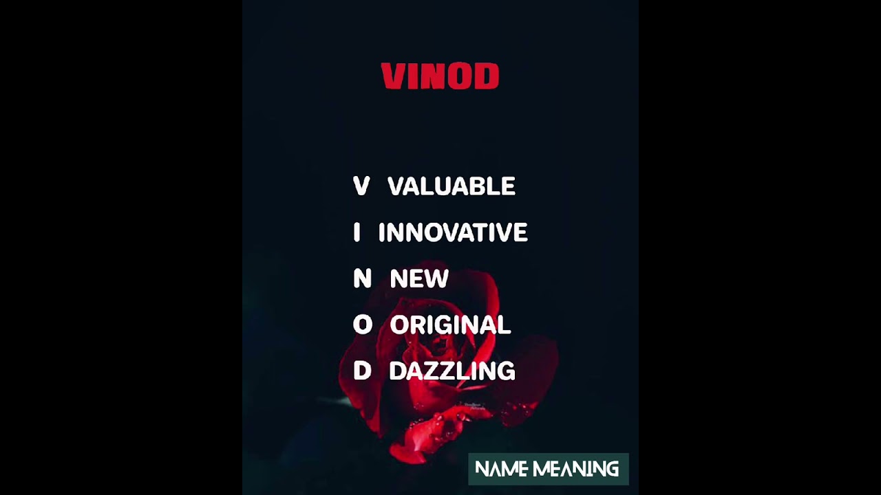 name meaning of vinod #namemeaning #numerology #vinod #trending #viralvideo #toptrending #viralshort