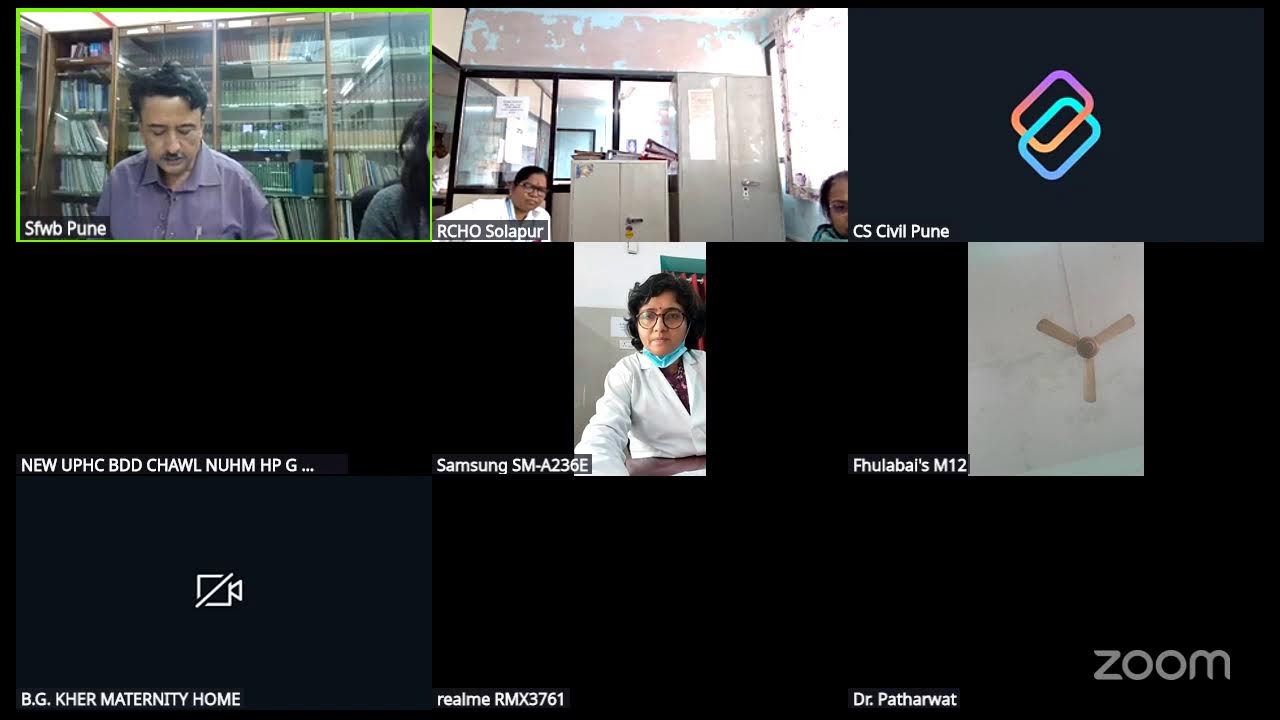 Sfwb Pune's Zoom Meeting on virtual training on the PMSMA portal