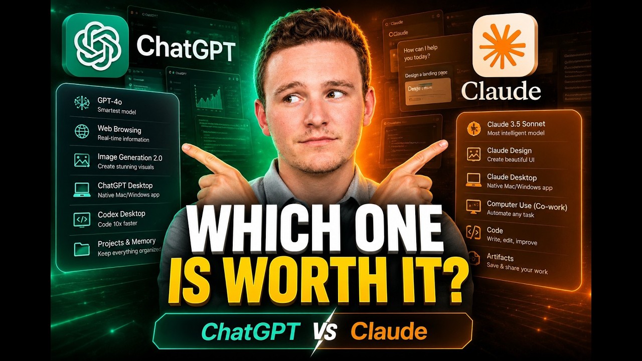 ChatGPT vs Claude in 2026: Plans, Features, and desktop apps! What is the best option?