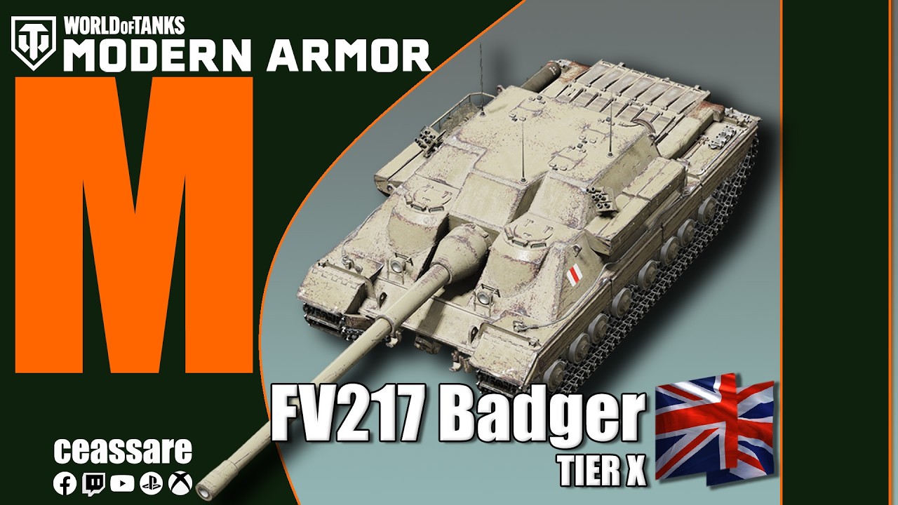 FV217 Badger / WoT Modern Armor / PS5 Pro / Xbox Series X / 1080p60