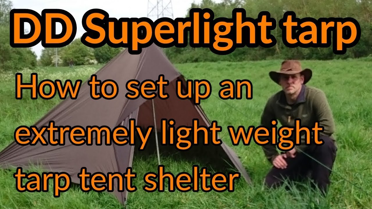 DD Superlight tarp (3x2.9) into a tent
