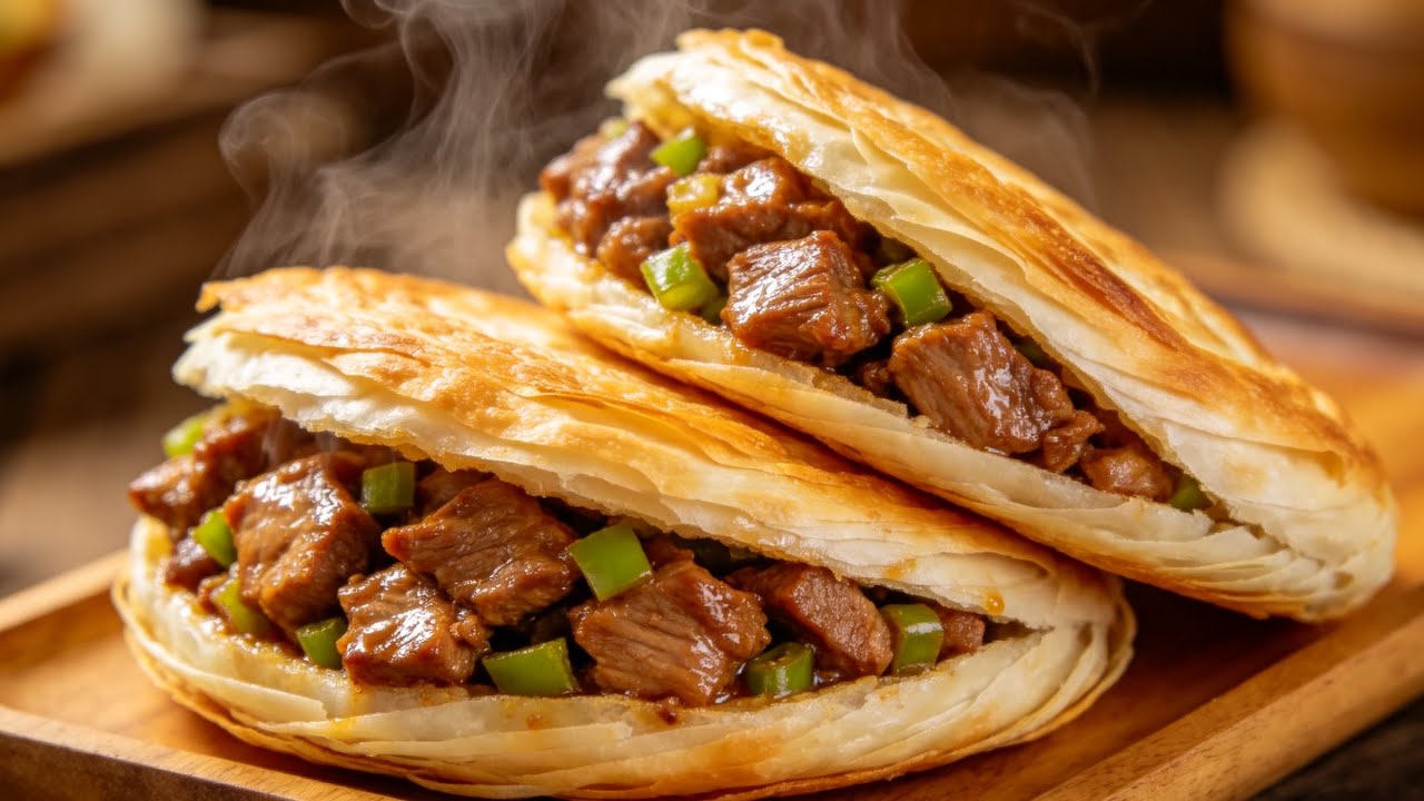 ❇️ 中國漢堡-Chinese hamburger/剁肉解壓/煙火氣♨️