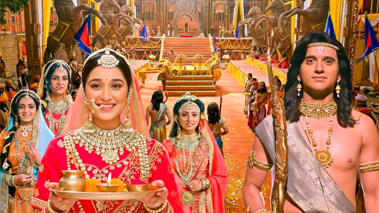 प्रेम और मर्यादा का संगम: स्वयंवर में माता सीता ने किया श्री राम का स्वागत || Sampurna Ramayan #love