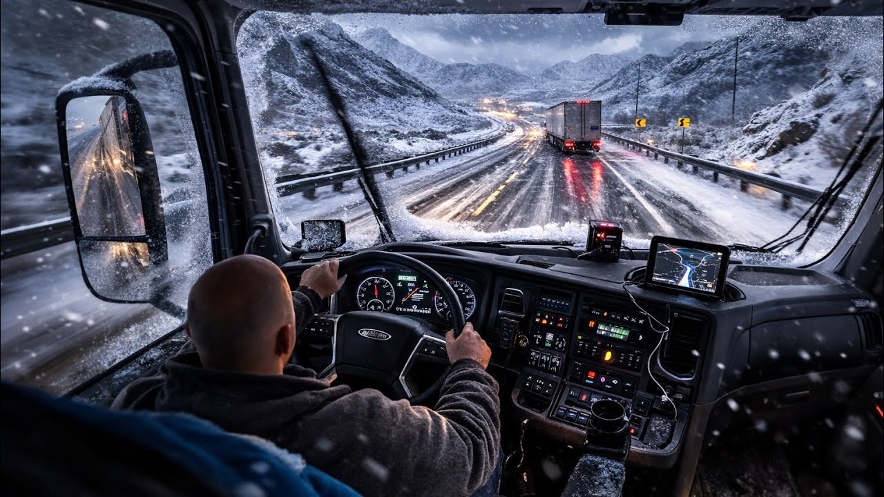 4K POV Truck Driving USA | Nevada Winter High Desert Highways – 3 Hour Relaxing West Run