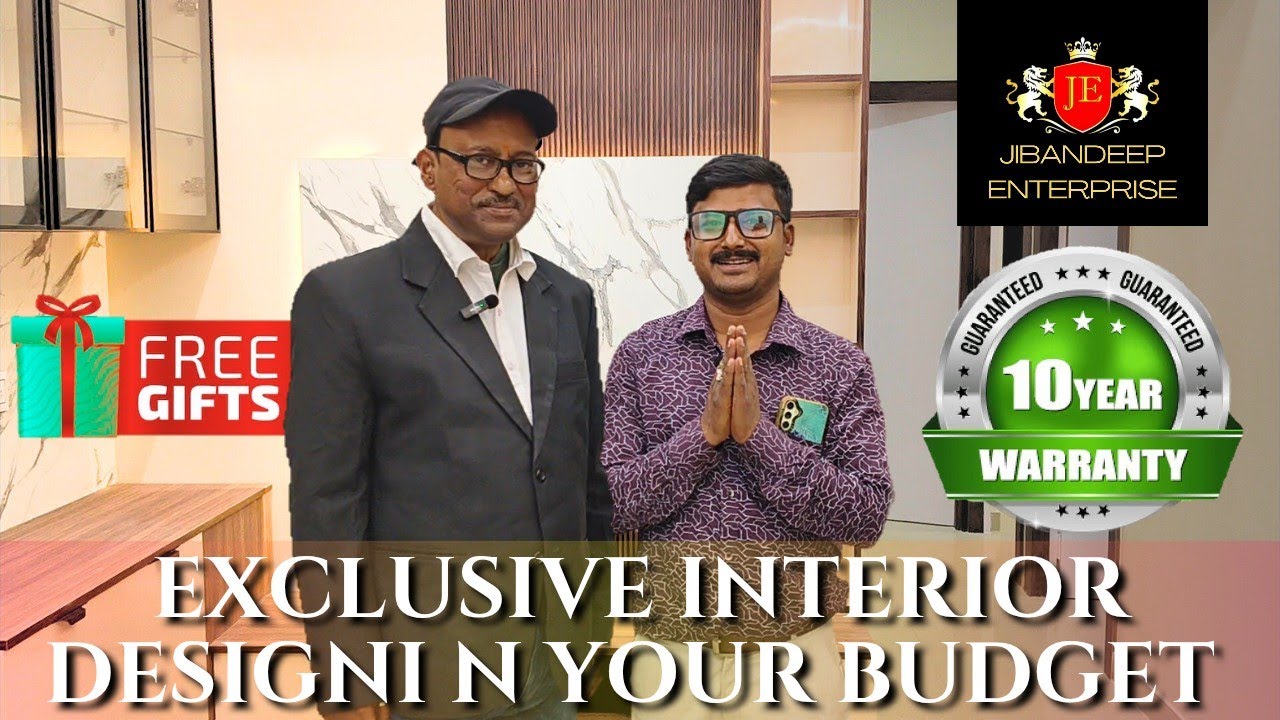 FULL FURNISH FLAT INTERIOR DESIGN IN KOLKATA | FACTORY FINISH LOW COST MODULAR KITCHEN IN NEWTOWN