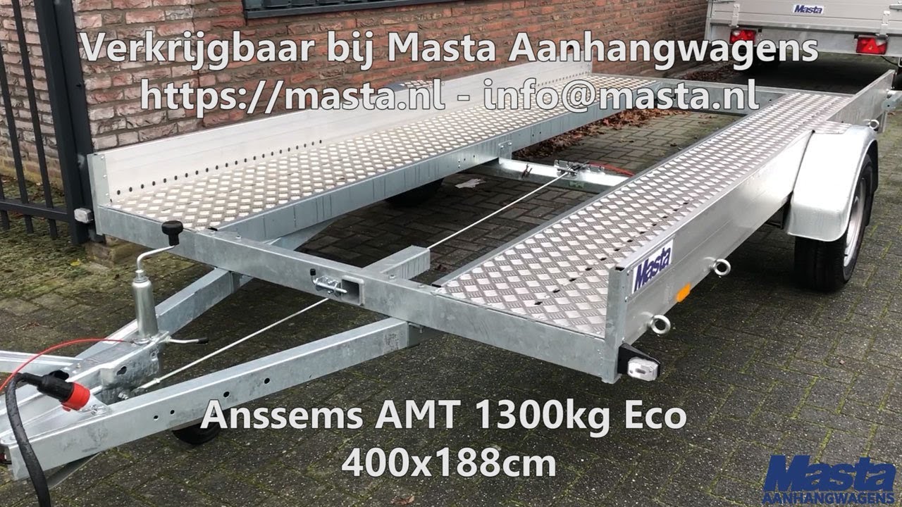 Anssems AMT 1300kg Eco 400x188cm | Masta Aanhangwagens | Masta.nl