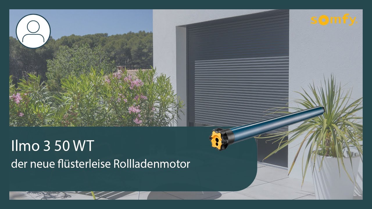 Ilmo 3 50 WT - der neue fl&uuml;sterleise Rollladenmotor | Somfy