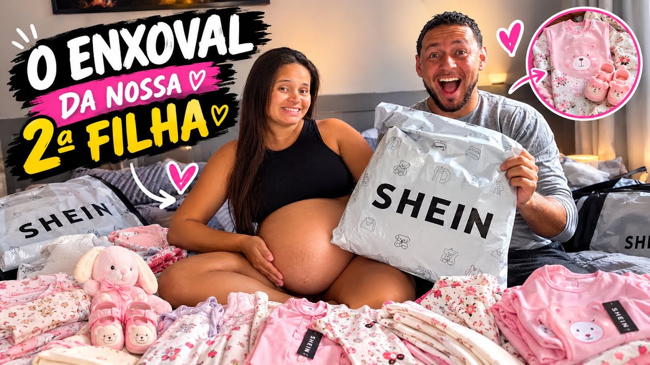 FINALIZANDO O ENXOVAL DA NOSSA SEGUNDA FILHA! 🥹🩷 | RECEBIDOS DA SHEIN