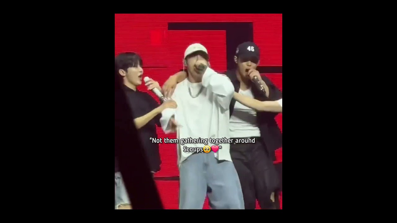 member gathering around coups during his verse🥺&hearts;️#seventeen #scoups