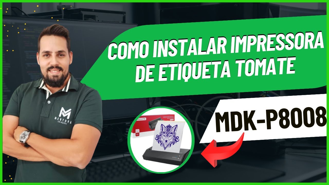 COMO INSTALAR IMPRESSORA TOMATE MDK-P8008