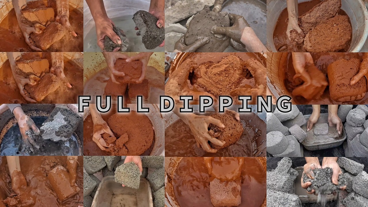 Full Dipping of different textures 😍 || 10 + Clips mud, concrete, red dirt etc... 😚❤️