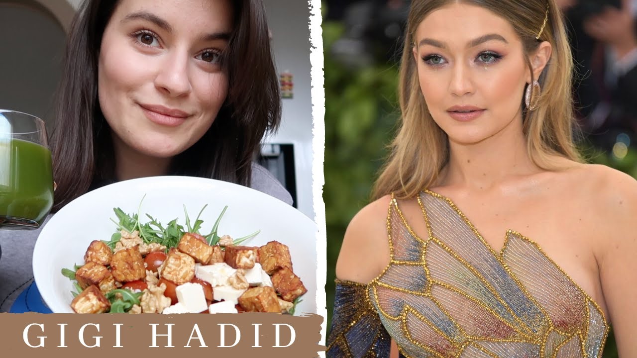 GİGİ HADİD GİBİ YEDİM! 🍊🥯🍦