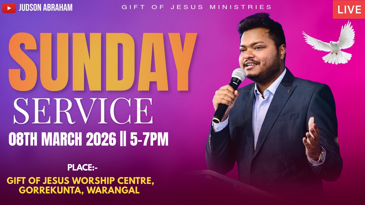 🔴🅻🅸🆅🅴 Sunday Service live  || March 8th -2026 || Samson Judson #message  #online