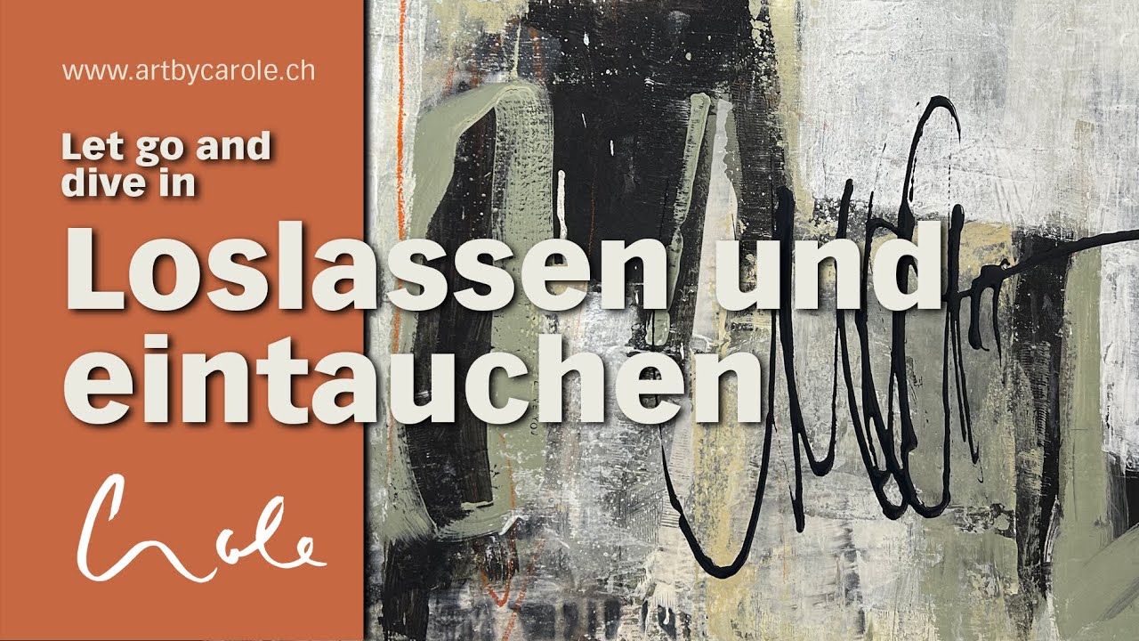 Einfache expressive Maltechnik mit dem Rakel in Acryl und mit Kreide | Anleitung (auch für Anfänger)