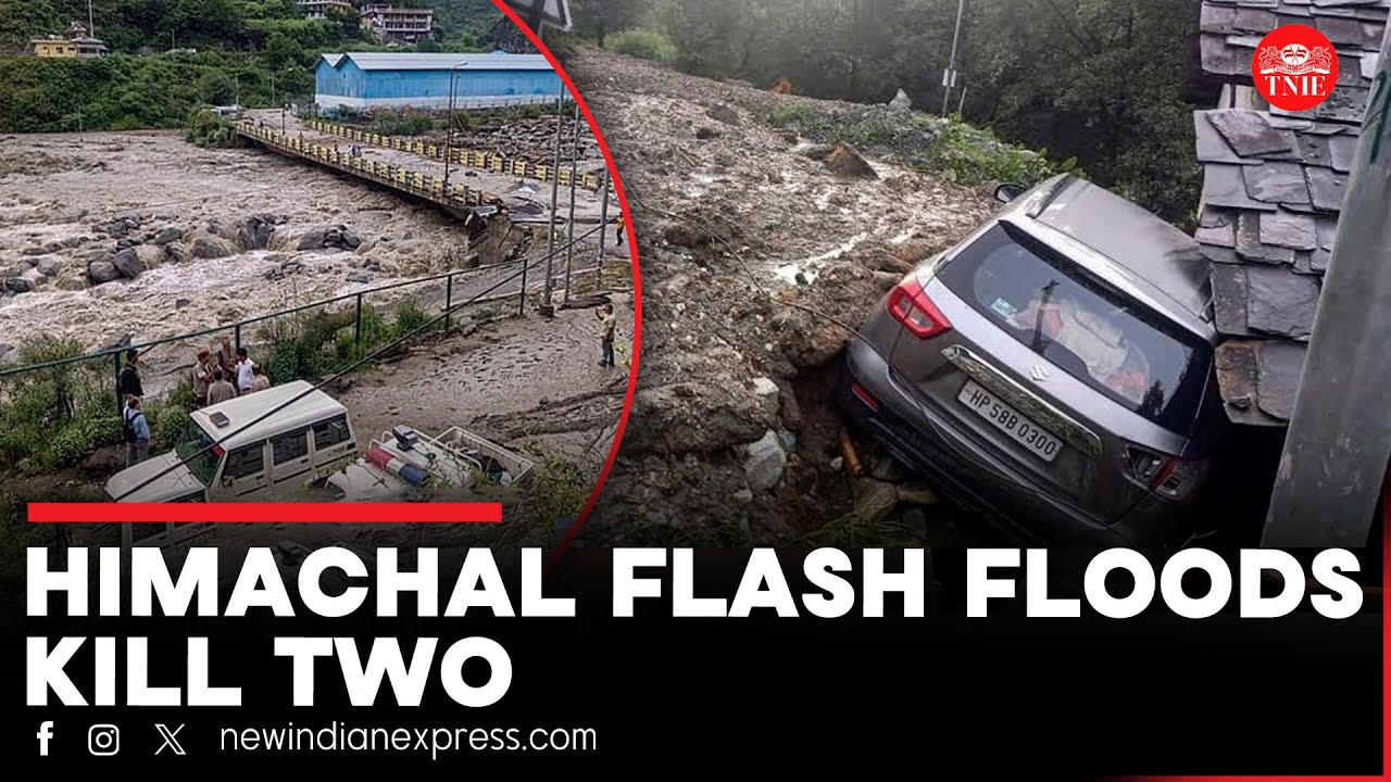 Flash floods in Himachal kill two; IMD issues orange alert