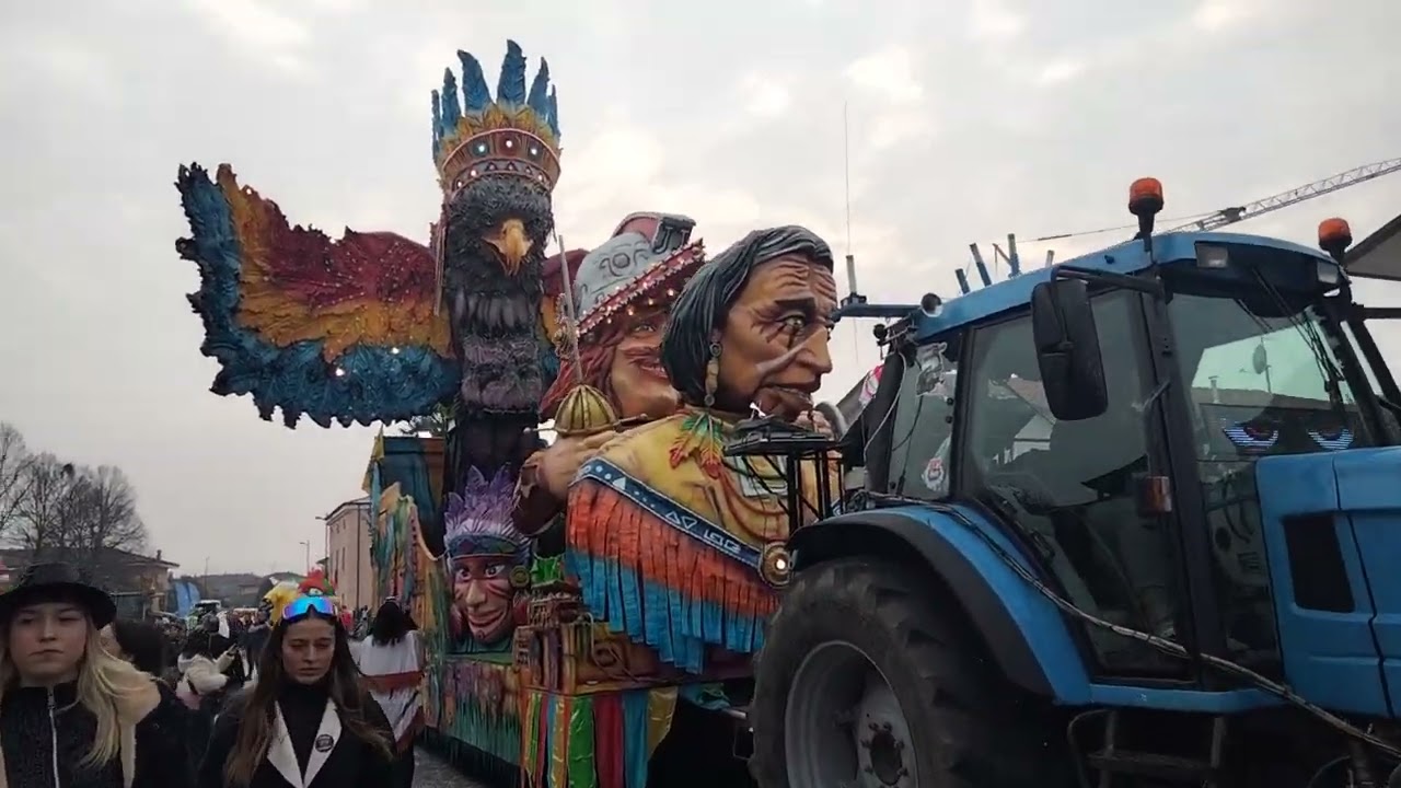 Carnevale di Lonigo VI 2025 parte 2 sfilata di carri allegorici