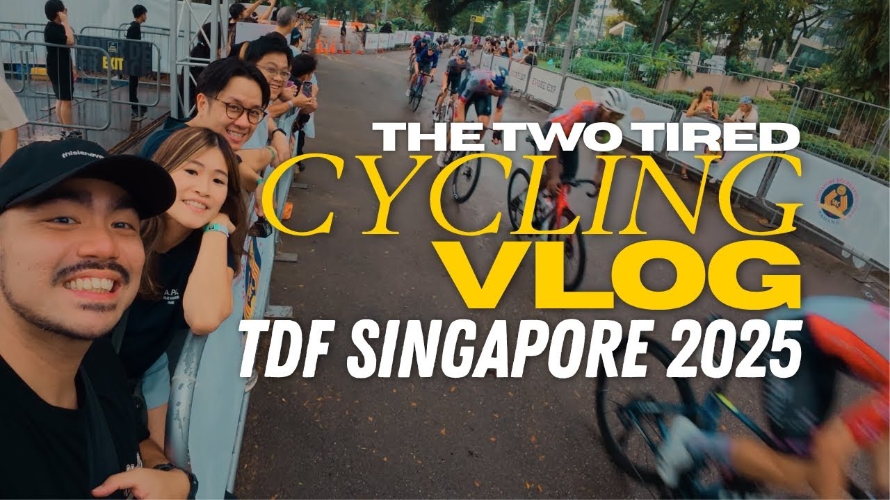 BIG RAIN destroyed the vibes at TDF SG 2025? | Tour De France Singapore Criterium 2025 Vlog