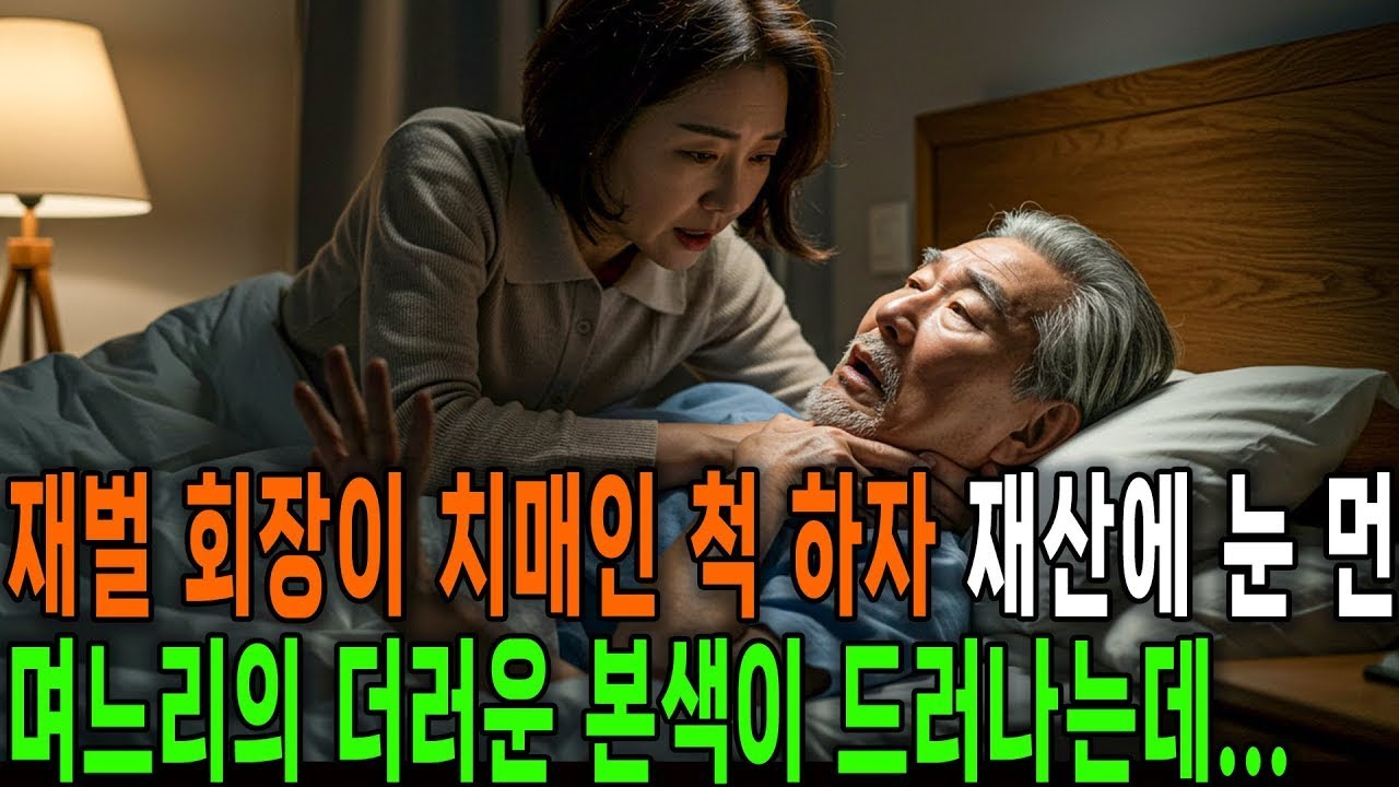 재벌 회장이 치매인척 하자 더러운 며느리의 본색이 드러났다