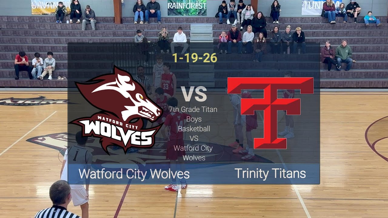 Trinity Titans vs Watford City Wolves 7th Grade Boys Basketball Game Highlights Jan 19, Watford City