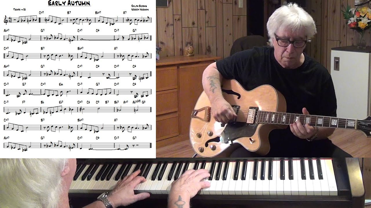Early Autumn - Jazz guitar & piano cover ( Ralph Burns & Woody Herman )