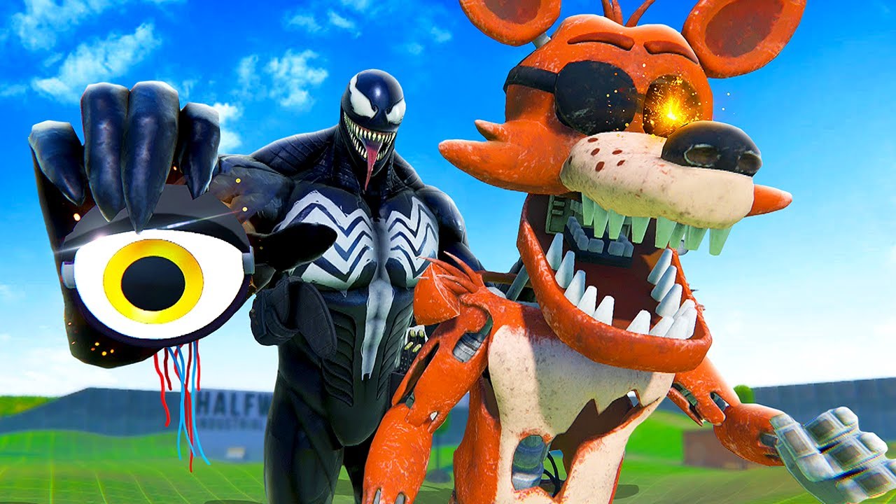 Venom RIPS Apart FNAF Animatronics - Bonelab VR Mods
