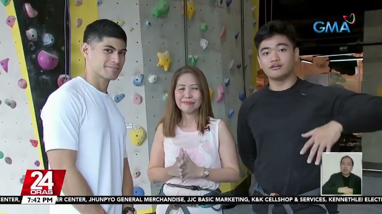 Indoor wall climbing, perfect sa mga adrenaline junkie at pang bonding ng family and... | 24 Oras