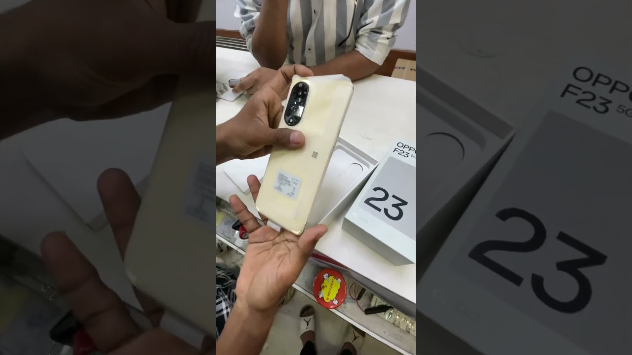 Oppo f23 5g gold colour.        #oppo #oppof235g #oppounboxing #shorts #subscribe