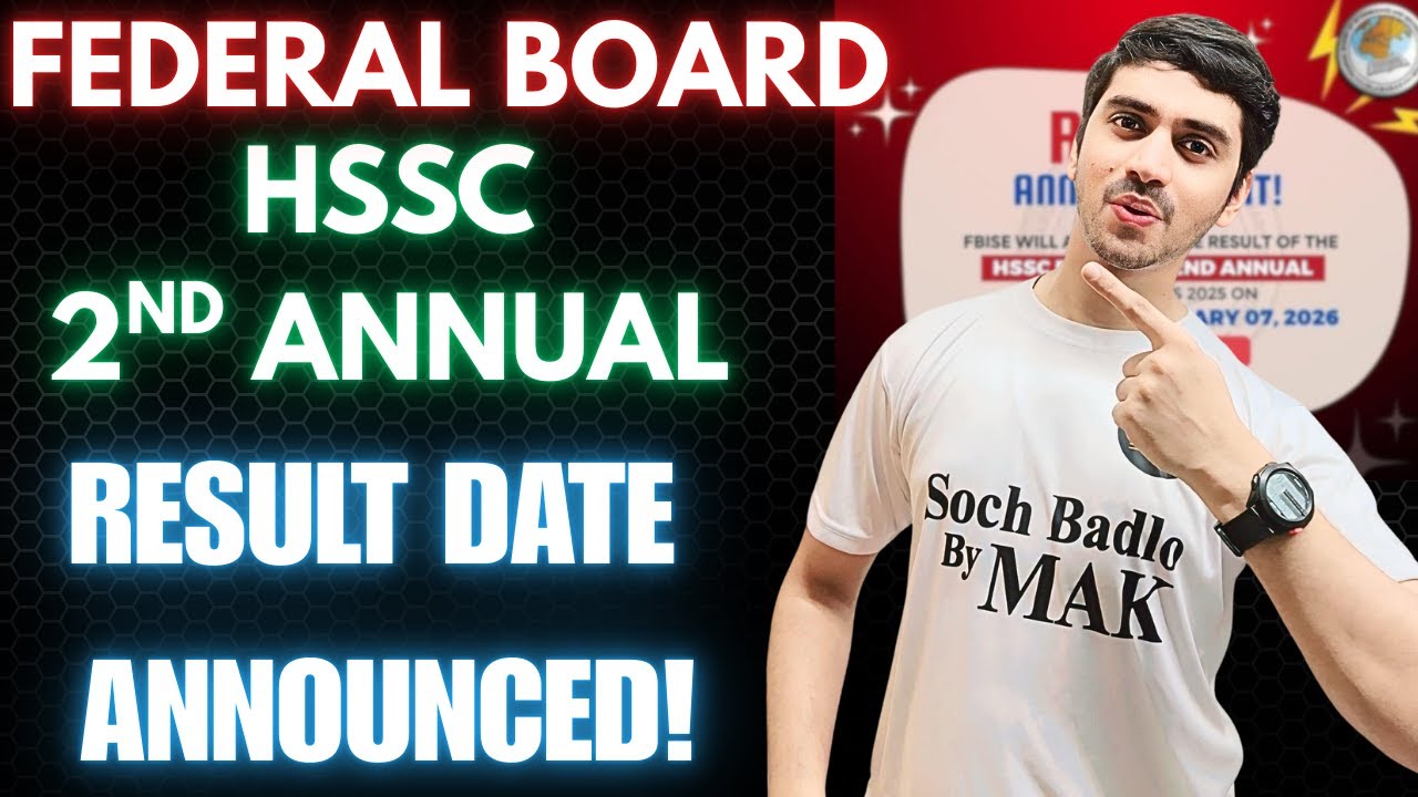 Объявлена ​​дата объявления результатов 2-го ежегодного экзамена Федерального совета по среднему ...