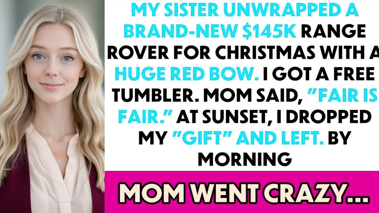 My Sister Unwrapped a $145K Range Rover — I Opened a Cheap Tumbler. Mom Was Furious When I…
