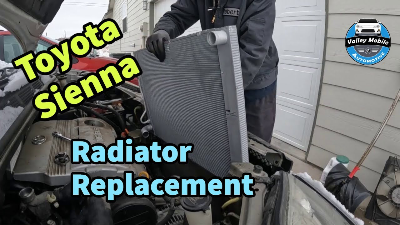 Пошаговое руководство по замене радиатора Toyota Sienna