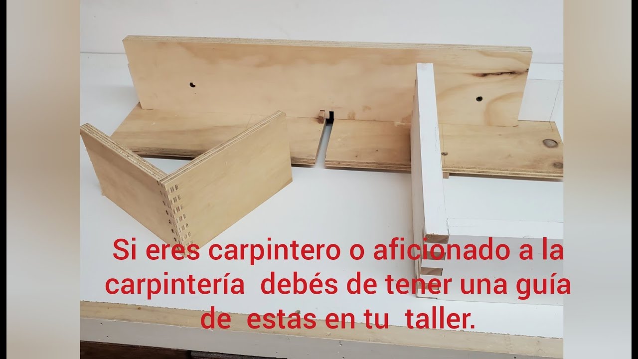 Cómo hacer una guía para union perfecta de cajones /box finger joints jig..