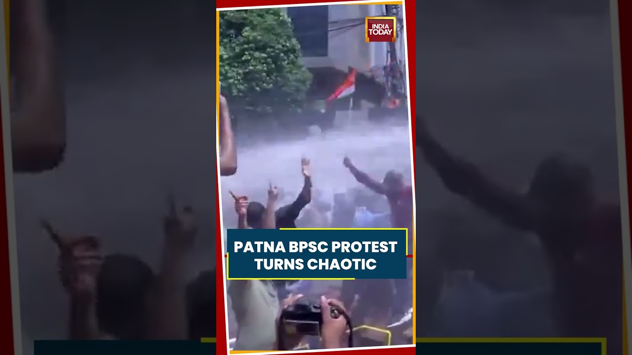BPSC Protest: Patna BPSC Protest Turns Chaotic As Police Use Water Cannons On Students