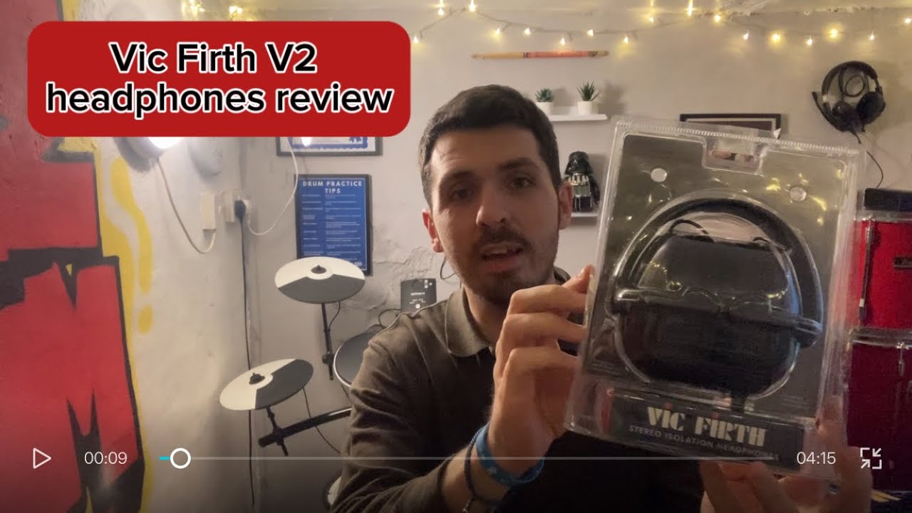 Great headphones for drummers (vic firth V2)
