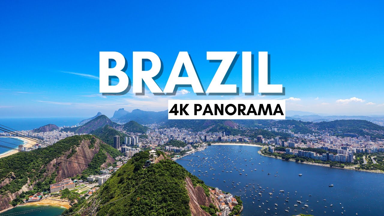 Brazil 4k Panorama | Ambient Calm Music | Relaxation, Meditation, Sleep, Study, Yoga