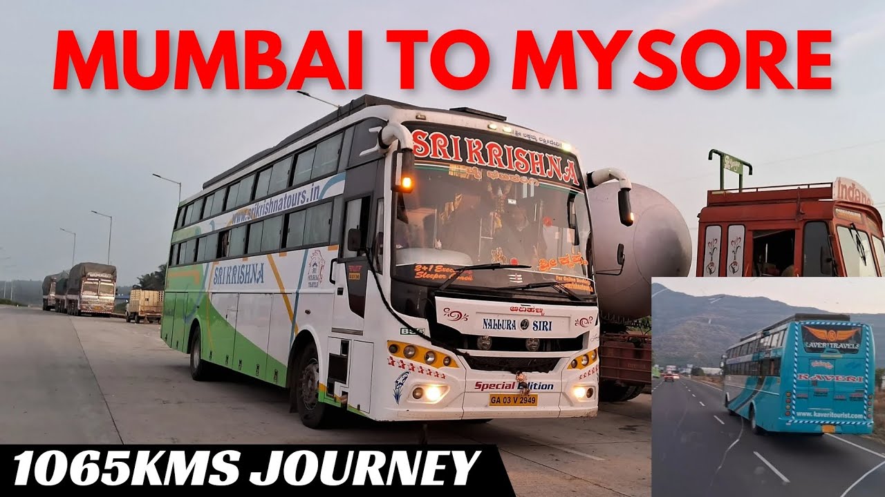 Mumbai To Myosre Full Bus Journey By Sri Krishna Travels | Non A/C Sleeper Bus | 24 Hours Journey