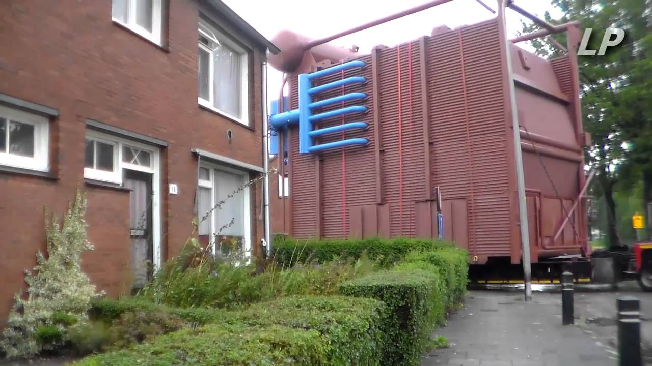 Gigantic boilertransport in Hengelo