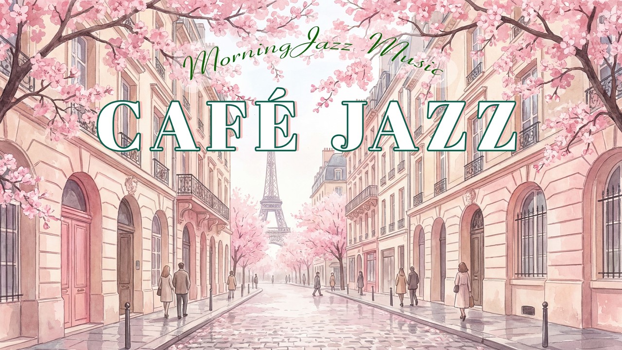 Cinematic Spring Morning Movie Jazz 2026 🌸 Romantic Paris Café Vibes for Study & Relax