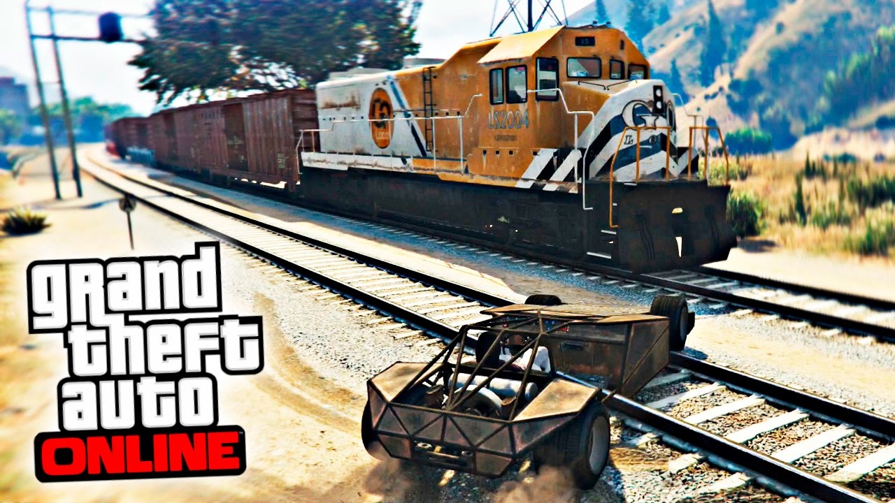 EL NUEVO COCHE RAMPA vs EL TREN ¿IMPOSIBLE o NO? - GTA V Online NUEVO DLC (GTA 5 Online) | Zoko