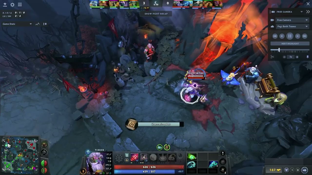 Tinker Soft Support Offlane 7.40c 1200MMR Guardian Rank Climb