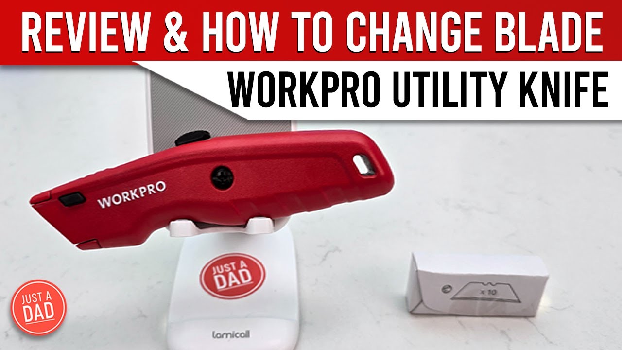 WORKPRO Utility Knife REVIEW & HOW TO CHANGE BLADE
