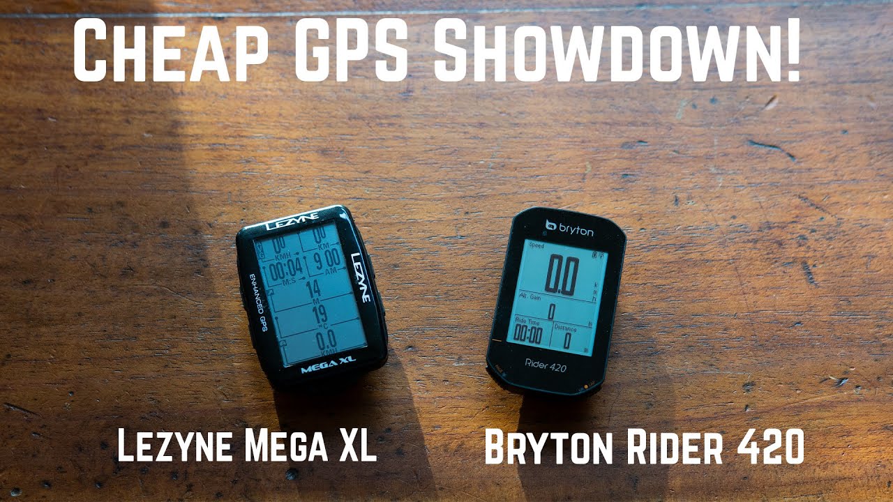 Bryton Rider 420 Vs Lezyne Mega XL & Mega C - Cheap GPS showdown!